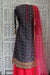 Grey / Red 4pc Ghagara - UK 10 / EU 36 - Preloved - Indian Suit Company