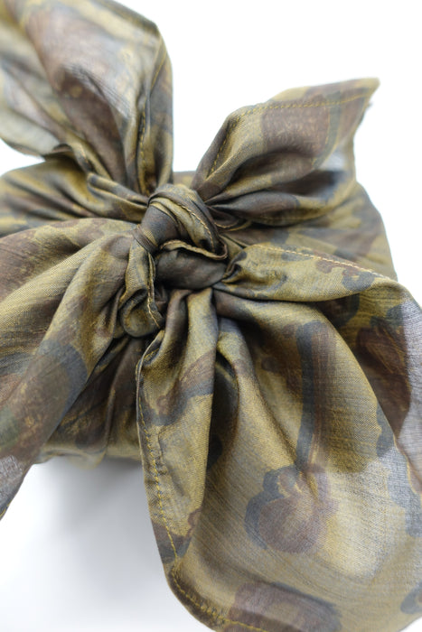 Khaki Silk Double Sided Gift Wrap - New