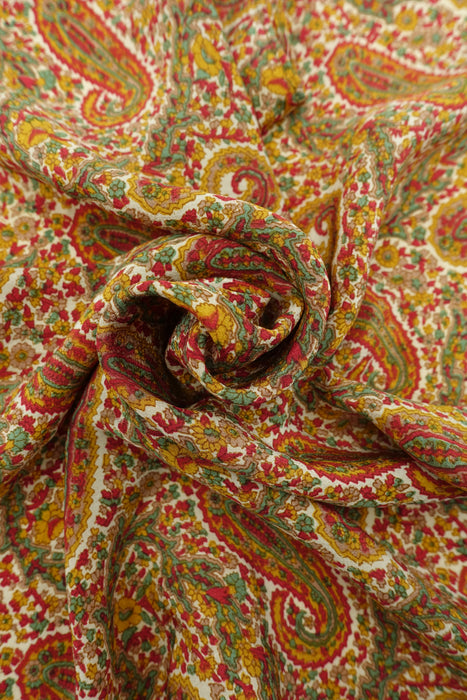 Paisley Printed Crepe Gift Wrap - Extra Small - Indian Suit Company