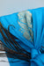 Peacock Blue Vintage Banarsi Silk Gift Wrap - Medium - Indian Suit Company