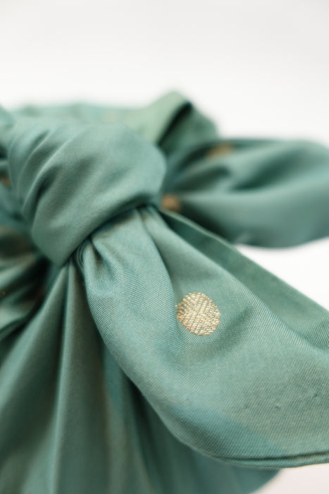Sage Green Pure Silk Double Sided Gift Wrap