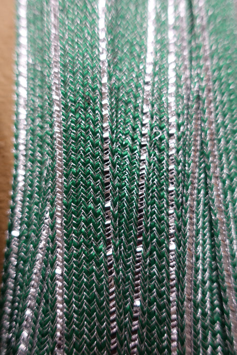 Green & Silver Braid Trim - New