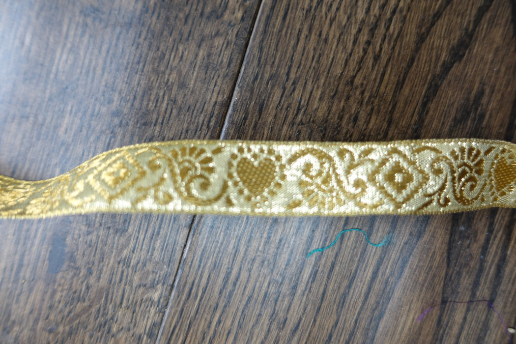 Gold Embossed Braid Trim -New
