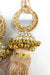 Metallic Gold Large Mirror Effect Latkan Set Of Three- New - Indian Suit Company