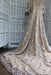 Cream & Navy Silk Wedding Gown Lengha - UK Size 14 / EU 40 - Preloved - Indian Suit Company