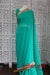 Green Diamante Sari + 41 Bust Blouse - New - Indian Suit Company