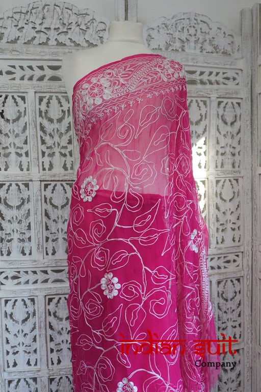 Pink Vintage American Georgette - New - Indian Suit Company