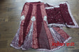 Aubergine Banarsi Silk Brocade Sari + 43 Blouse Preloved - Indian Suit Company