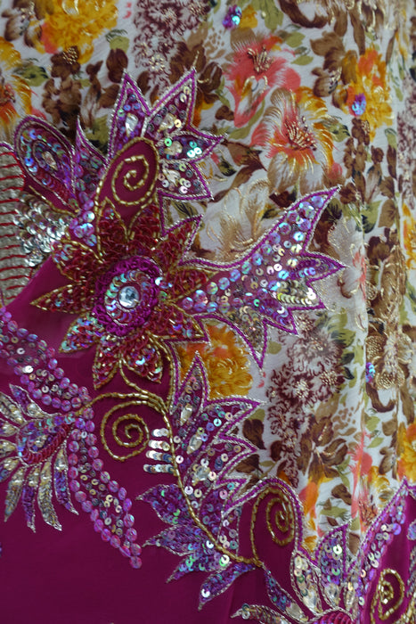 Vivid Purple Sari + 35 Sari - Preloved