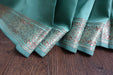 Sage Silk Blend Sari - New - Indian Suit Company