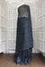 Black Silver Block Chiffon Sari - Preloved - Indian Suit Company