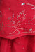 Red Silver Mukesh Worked Silk Sari + Blouse Piece - New - Indian Suit Company