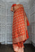 Orange Vintage Zardosi Heavy Brocade Sari - Preloved - Indian Suit Company