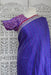 Purple Sateen Silk Banarsi Brocade Vintage Sari + 36 Bust Blouse  - Preloved - Indian Suit Company