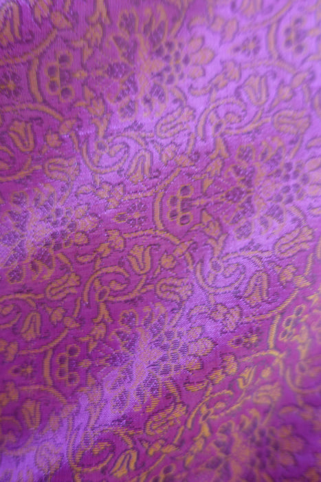 Rose Pink Self Printed Sari - New