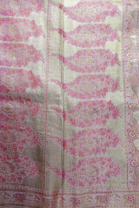 Pink Banarsi Woven Heavy Sari - Preloved