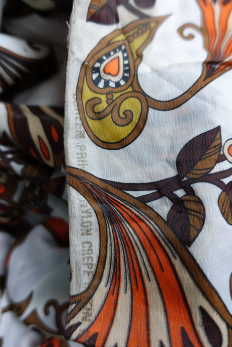 Printed Vintage Sari - Preloved