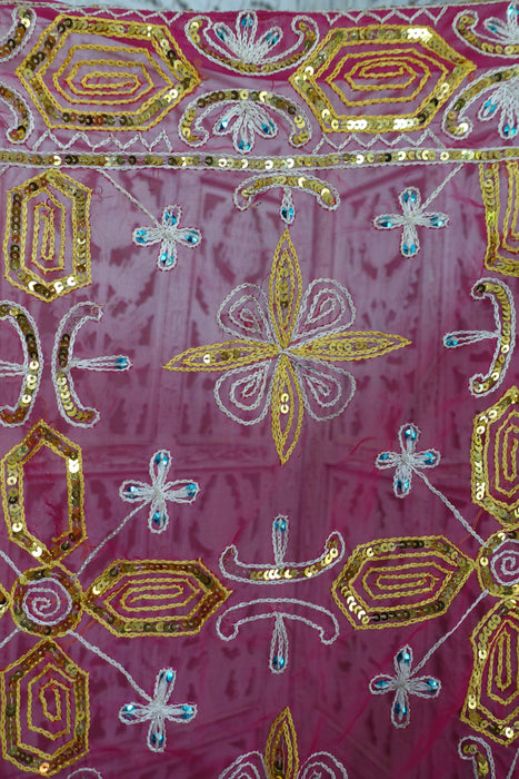 Pink Vintage Wedding Sari - Preloved