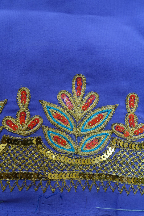 Lilac Vintage Chiffon Sari - New