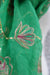 Green Vintage Embellished Scarf - New - Indian Suit Company