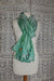 Green Silk Vintage Embellished Scarf - New - Indian Suit Company