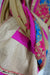 Beige Cotton Phulkari Trim Scarf - New - Indian Suit Company