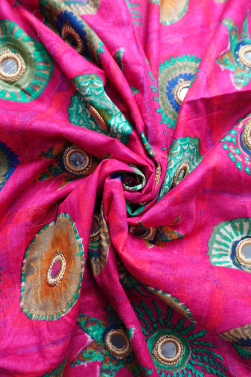 Colourful Cotton Mirrored Brand Scarf - New - Indian Suit Company
