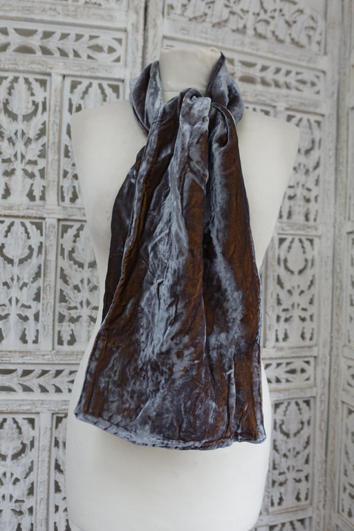 Crushed Velvet Scarf - New - Indian Suit Company