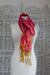 Pink And Metallic Gold Cotton Blend Scarf - New - Indian Suit Company