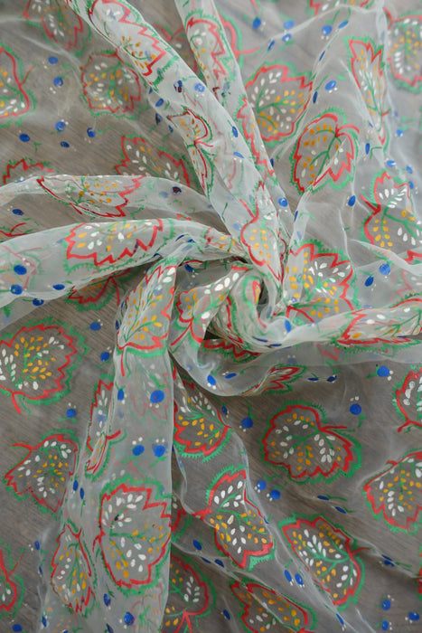 Flock Printed Dupatta - New - Indian Suit Company