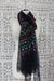 Black Vintage Embroidered Dupatta - New Ready - Indian Suit Company