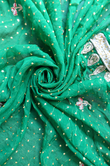 Emerald Green Vintage Dupatta - New
