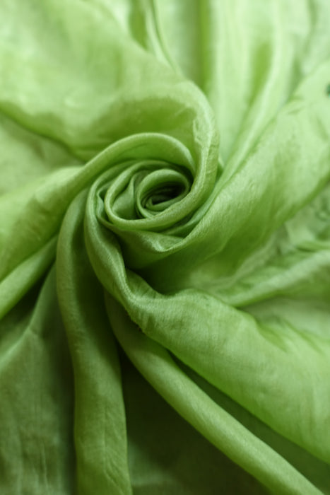 Green Soft Pure Silk Dupatta - New