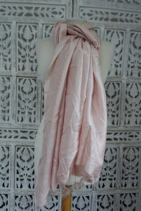 Soft Pink Silk Dupatta - New