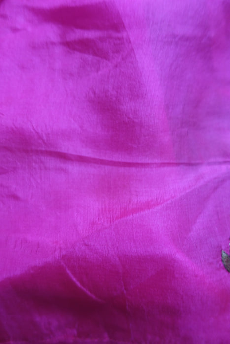 Hot Pink Pure Silk Dupatta - Preloved
