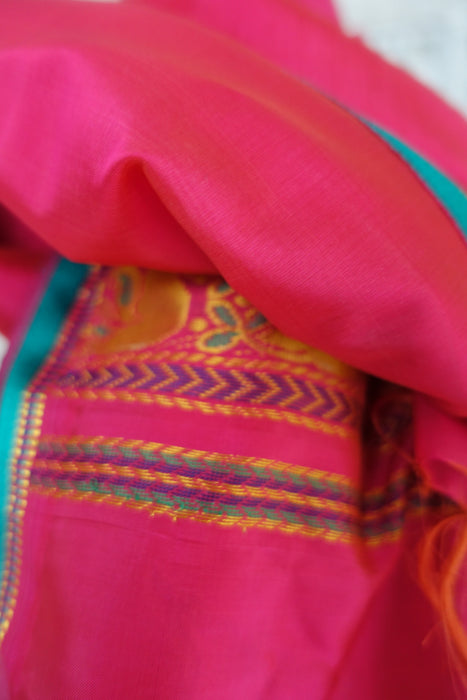 Pink Vintage Silk Blend Shawl - New