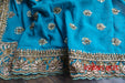 Teal Silk Punjabi Salwar Kameez UK 10 / EU 36 - Preloved - Indian Suit Company