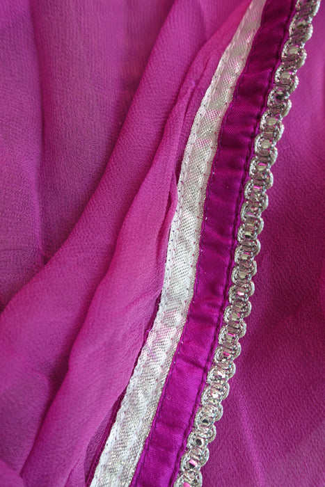 Pink Silk Blend Salwar Kameez - UK 12 / EU 38 - Preloved
