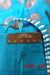 Blue Banarsi Designer Brocade Halter Tunic - UK 6 / EU 32 - New - Indian Suit Company