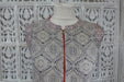 Cream & Navy Printed Long Tunic - UK 16 / EU 42 - Preloved - Indian Suit Company