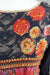 Black Orange Long Kameez - UK 12 / EU 38 - Preloved - Indian Suit Company