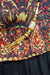 Black Orange Long Kameez - UK 12 / EU 38 - Preloved - Indian Suit Company