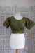 Olive Green Silk Blouse - UK 14 / EU 40 - New - Indian Suit Company