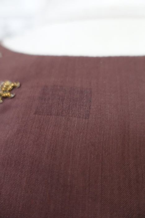 Brown Embellished Choli Blouse - UK 12 / Eu 38 - Preloved READY - Indian Suit Company