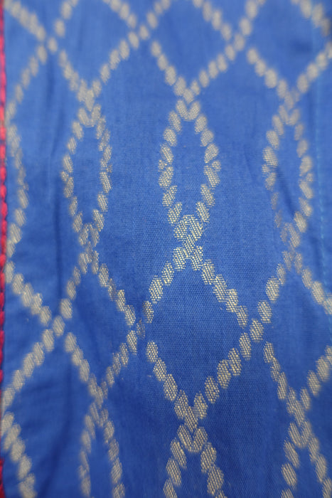 Blue XL cotton silk tunic - UK 24 / EU 50  new - Indian Suit Company