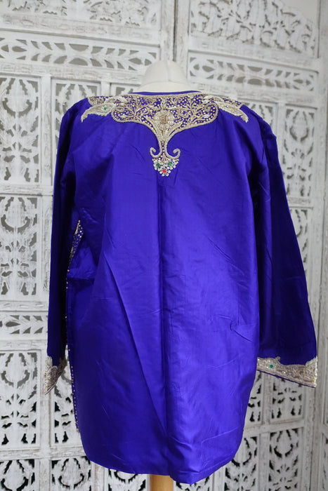 Purple Vintage Silk Jacket 14 / EU 40 - New