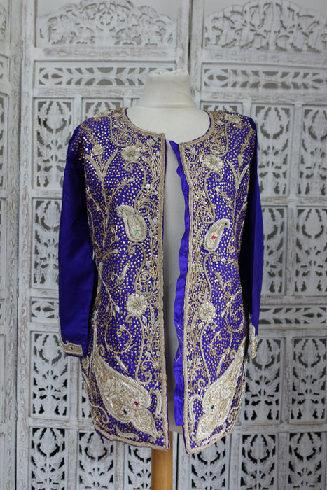 Purple Vintage Silk Jacket 14 / EU 40 - New