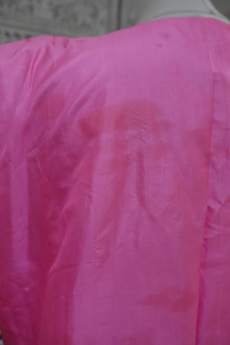 Pink Silk Vintage Deep Front Scoop Neck Jacket 14 / EU 40 - Preloved