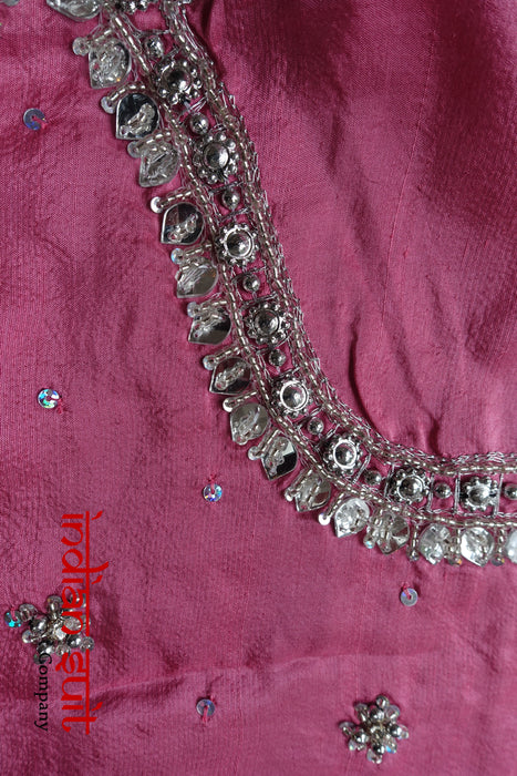 Pink Soft Silk Choli Blouse - New - Indian Suit Company
