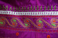 Fuchsia Pink Vintage Silk Unstitched Suit - Indian Suit Company